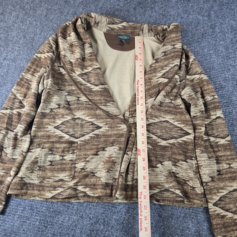 Ralph Lauren Jeans Co Jacket Womens Equestrian Brown Buckle Vintage 90's XL - Picture 4 of 7